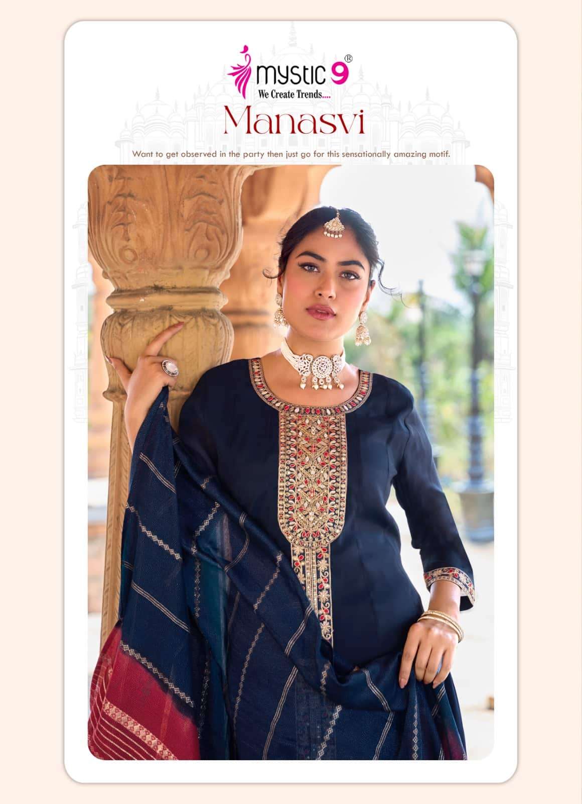 Mystic 9 Manasvi Vol 1 Kurti Set Wholesale Catalogue - Amrah Wholesale