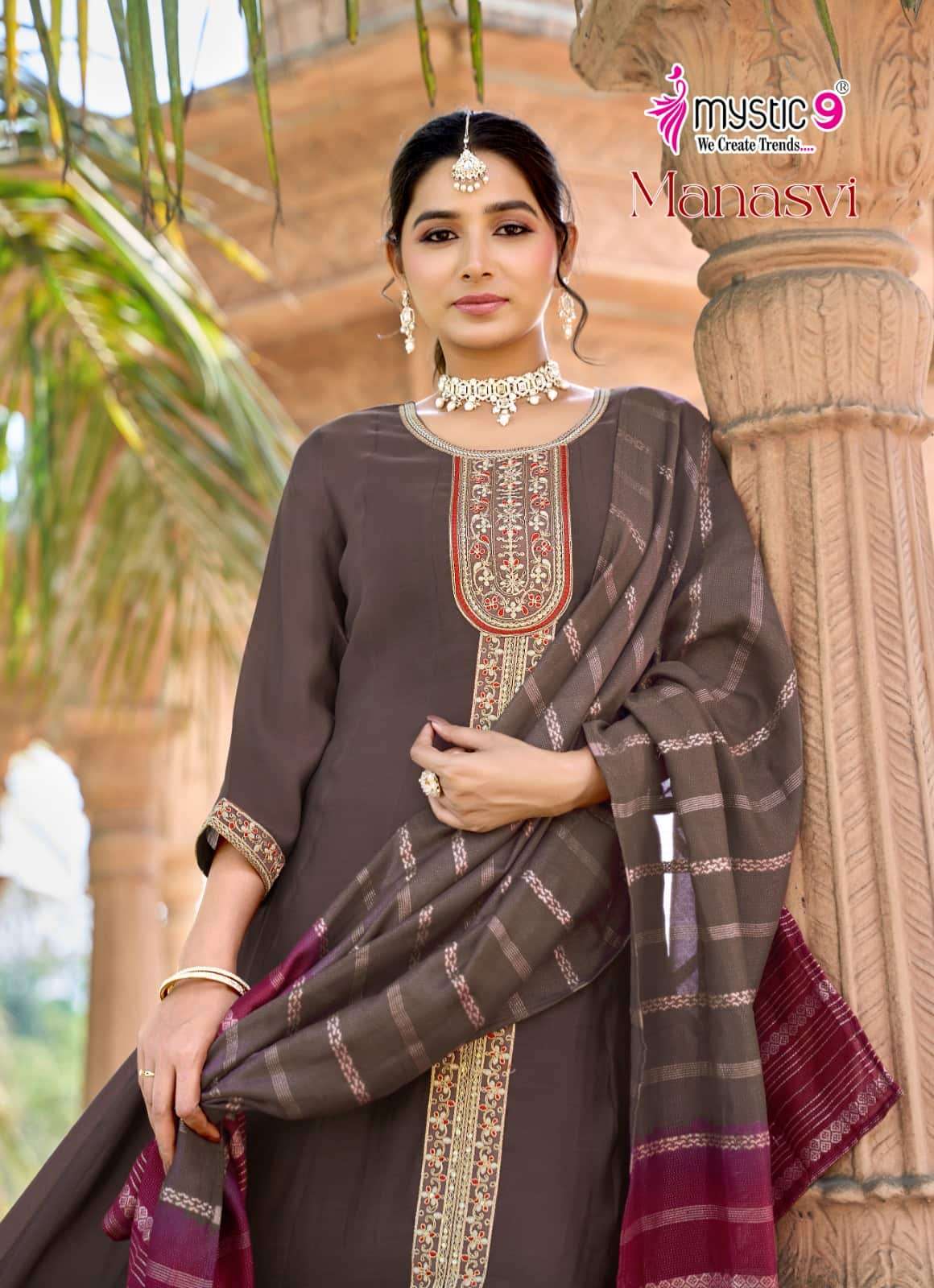 Mystic 9 Manasvi Vol 1 Kurti Set Wholesale Catalogue - Amrah Wholesale