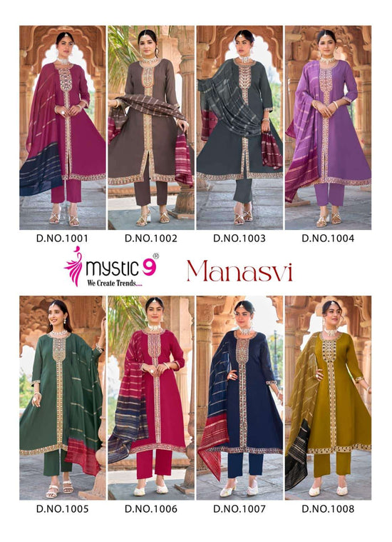 Mystic 9 Manasvi Vol 1 Kurti Set Wholesale Catalogue - Amrah Wholesale