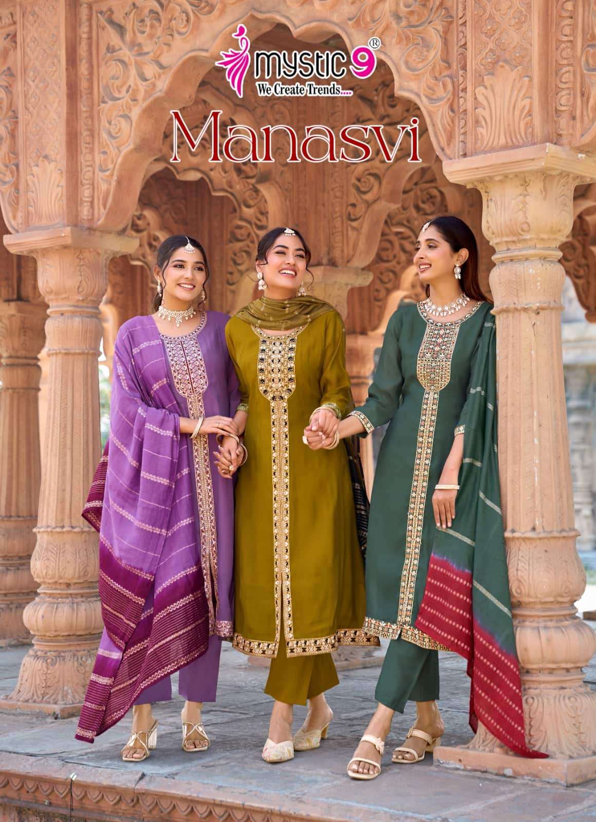 Mystic 9 Manasvi Vol 1 Kurti Set Wholesale Catalogue - Amrah Wholesale