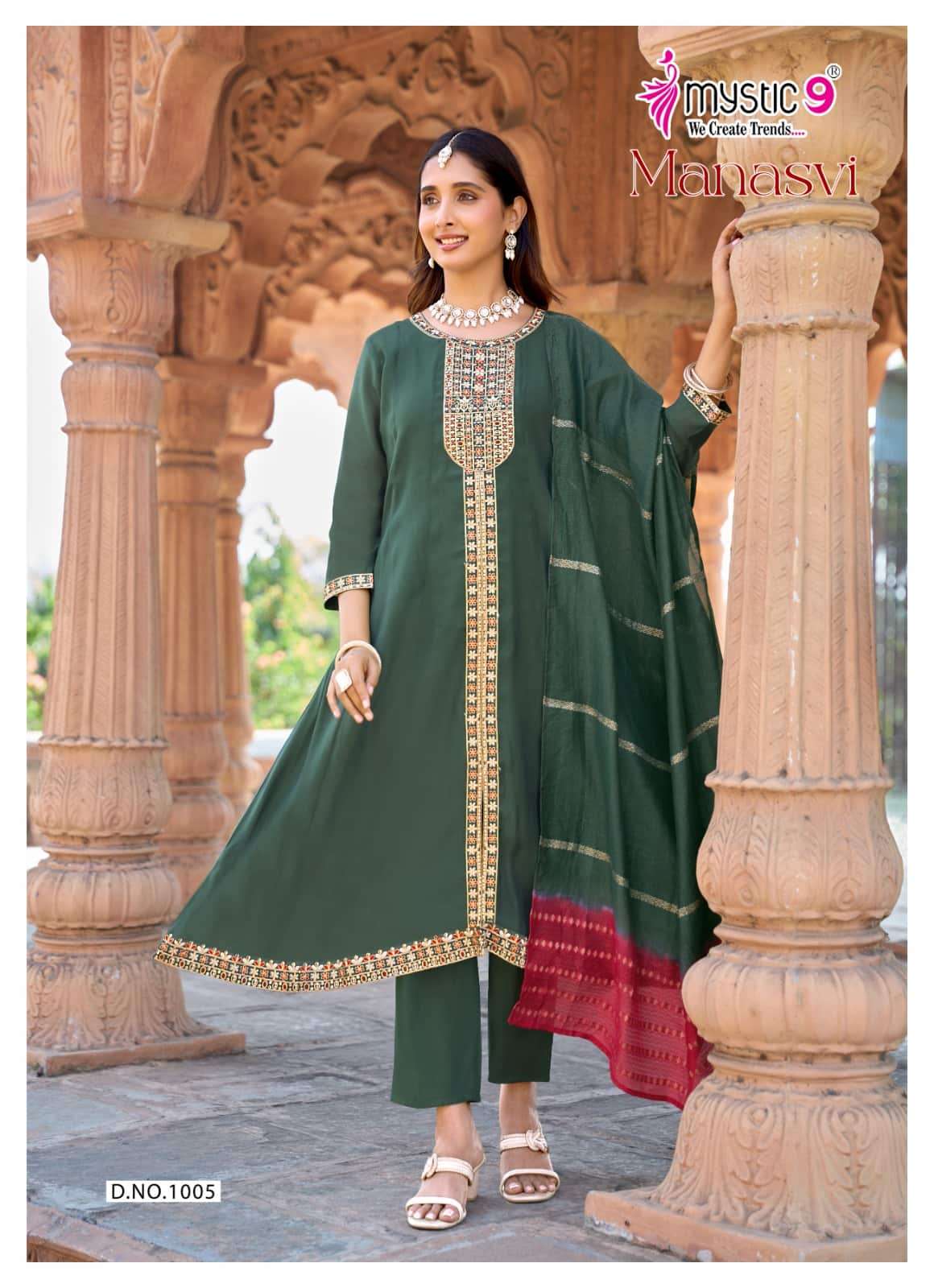 Mystic 9 Manasvi Vol 1 Kurti Set Wholesale Catalogue - Amrah Wholesale