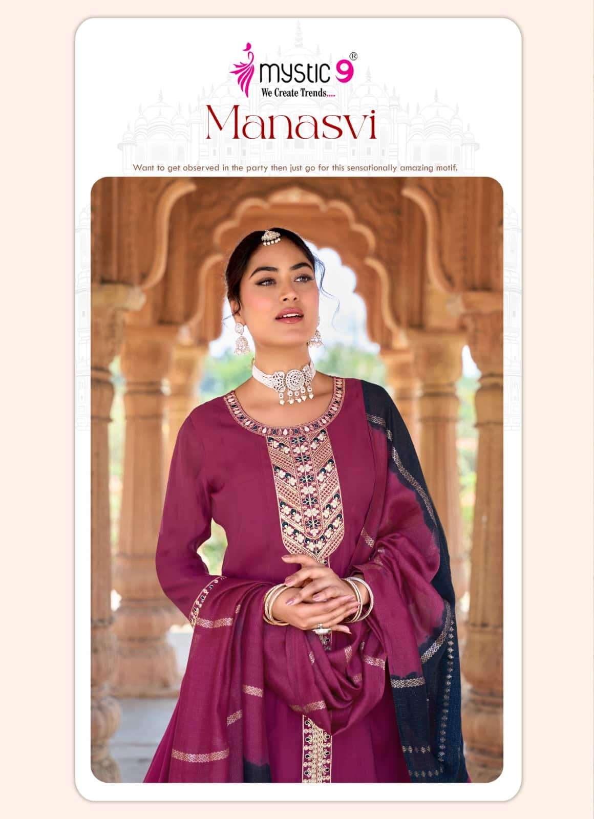 Mystic 9 Manasvi Vol 1 Kurti Set Wholesale Catalogue - Amrah Wholesale