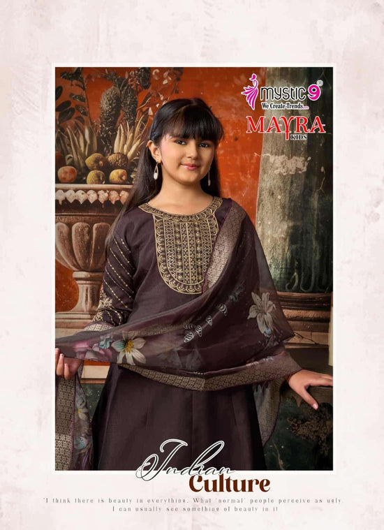 Mystic 9 Mayra Kids Vol 1 Readymade Girls Ethnic Wear