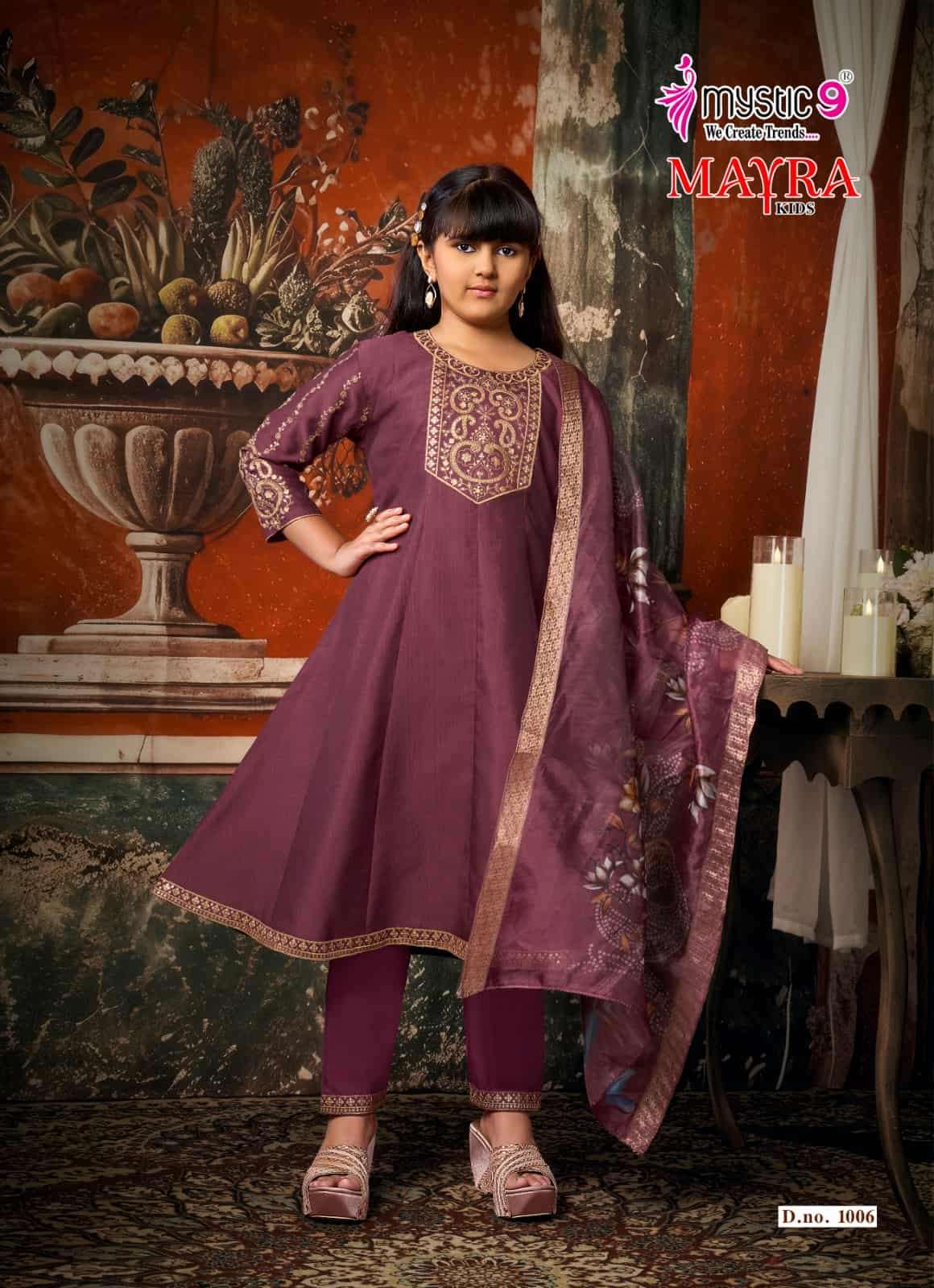 Mystic 9 Mayra Kids Vol 1 Readymade Girls Ethnic Wear