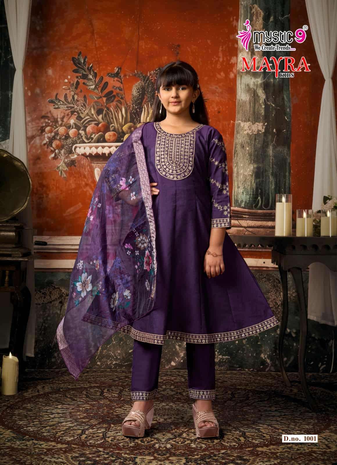 Mystic 9 Mayra Kids Vol 1 Readymade Girls Ethnic Wear