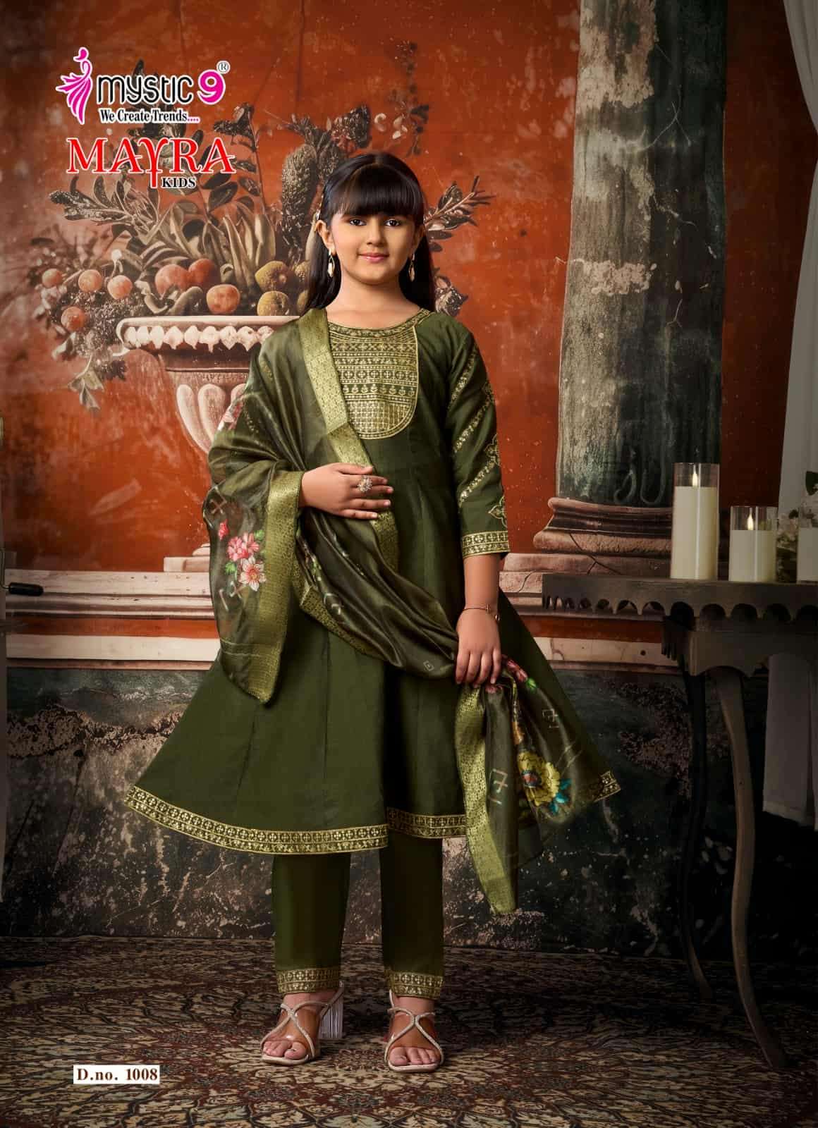 Mystic 9 Mayra Kids Vol 1 Readymade Girls Ethnic Wear