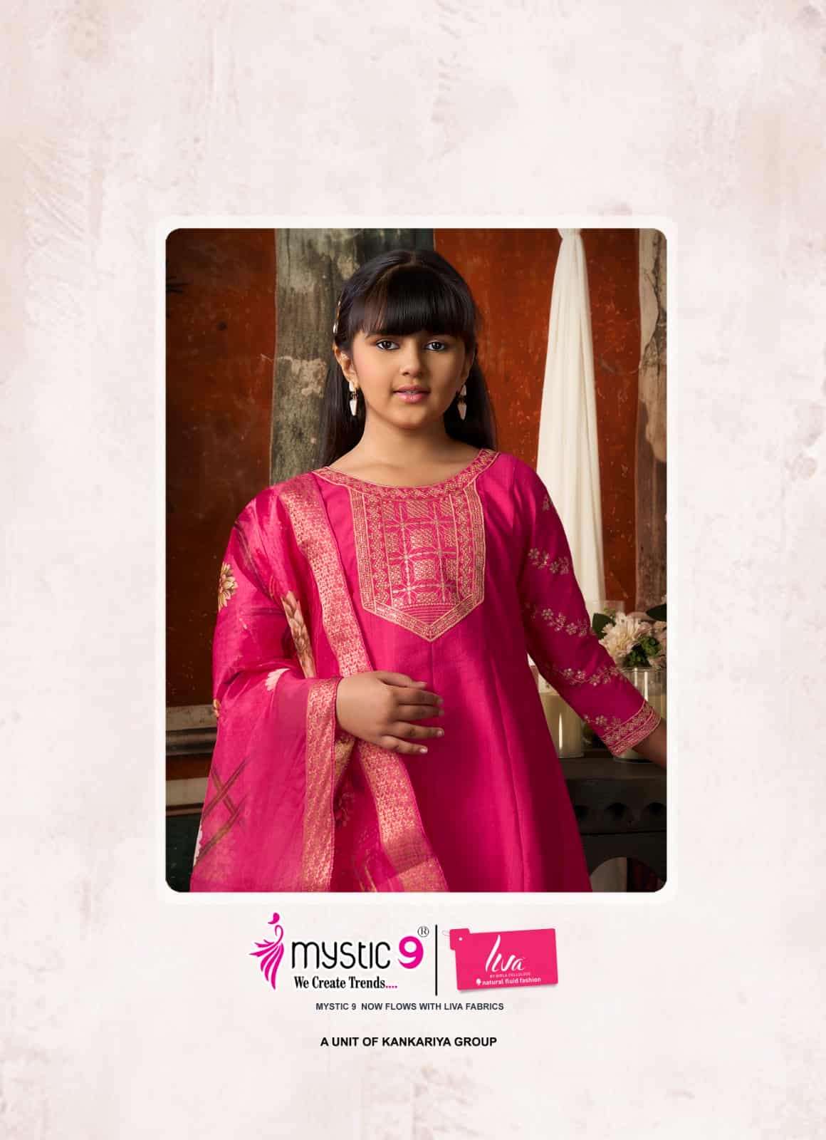 Mystic 9 Mayra Kids Vol 1 Readymade Girls Ethnic Wear