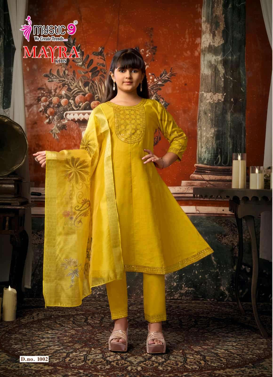 Mystic 9 Mayra Kids Vol 1 Readymade Girls Ethnic Wear
