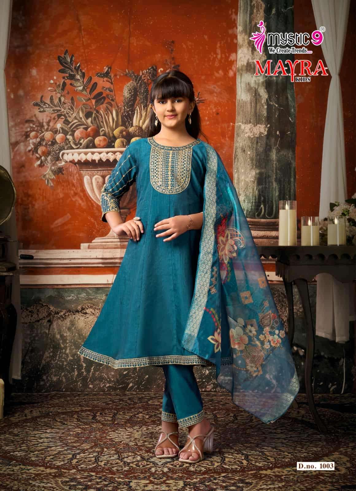 Mystic 9 Mayra Kids Vol 1 Readymade Girls Ethnic Wear
