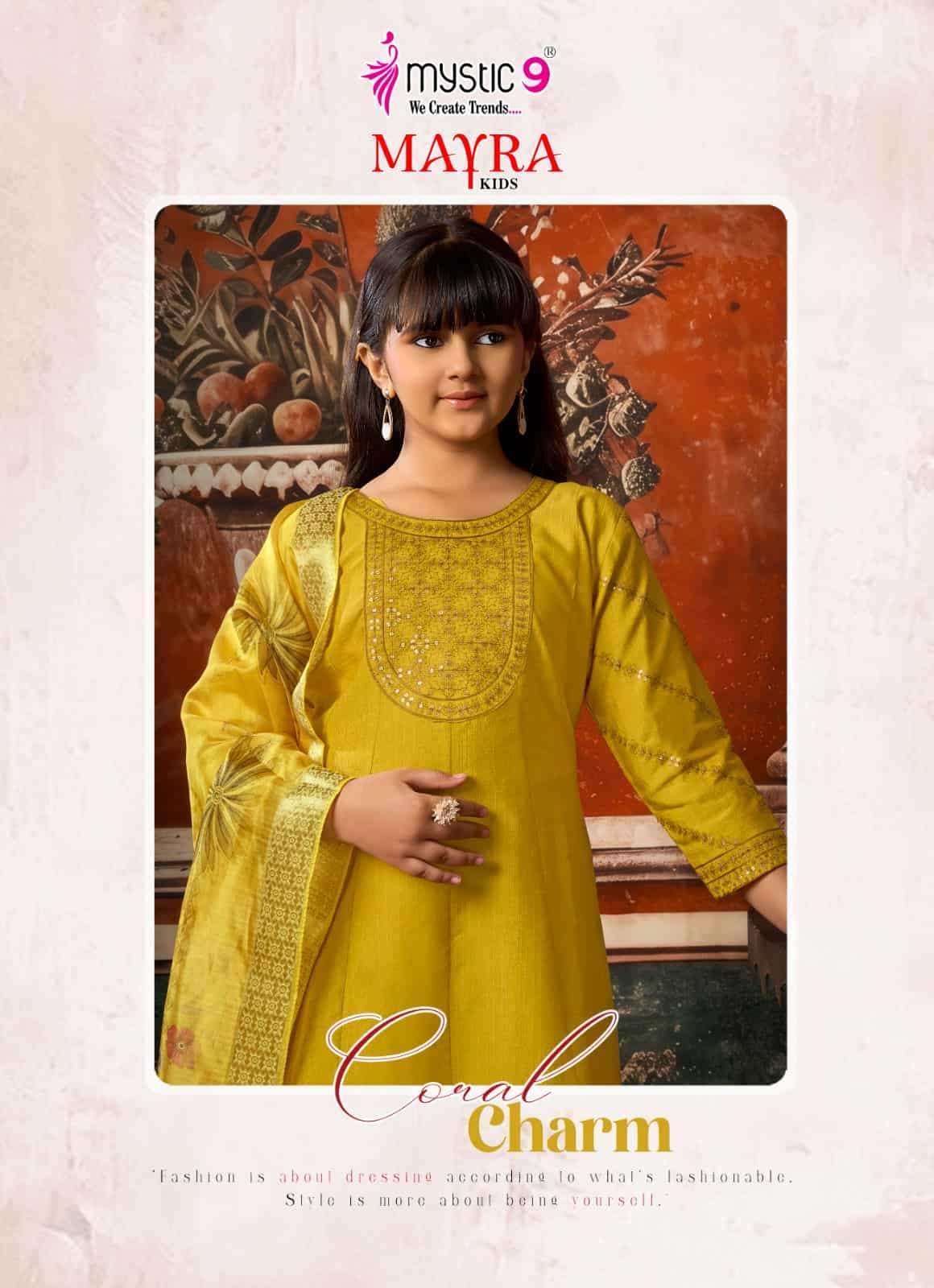 Mystic 9 Mayra Kids Vol 1 Readymade Girls Ethnic Wear