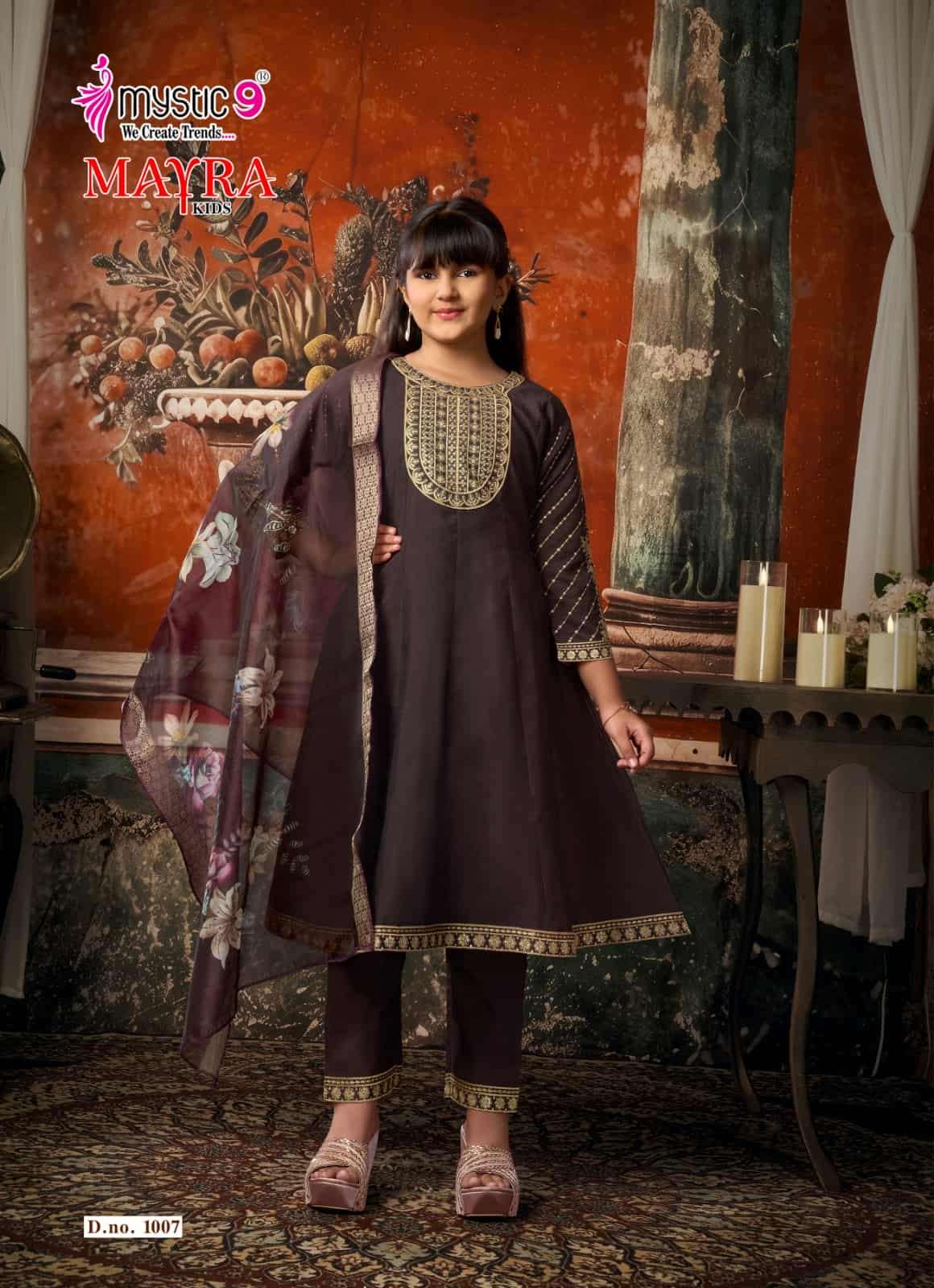 Mystic 9 Mayra Kids Vol 1 Readymade Girls Ethnic Wear