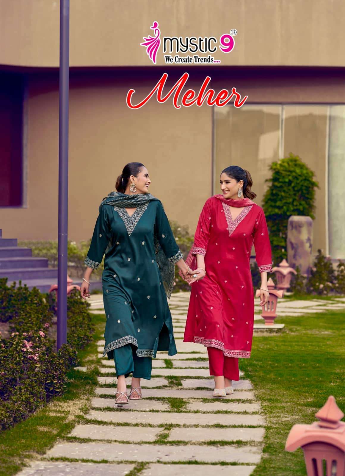 Mystic 9 Meher Kurti Set Wholesale Catalogue - Amrah Wholesale