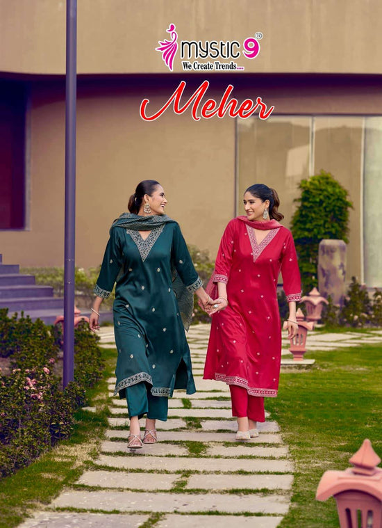 Mystic 9 Meher Kurti Set Wholesale Catalogue - Amrah Wholesale