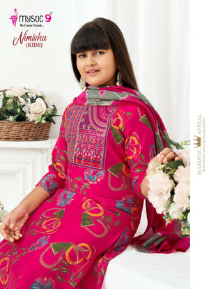 Mystic 9 Nimisha Kids Vol 1 Readymade Kids Wear 3 Piece Suit - Amrah Wholesale