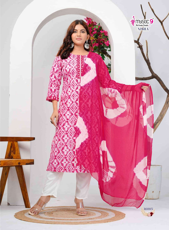 Mystic 9 Nisha Vol 16 Cotton Kurti Set