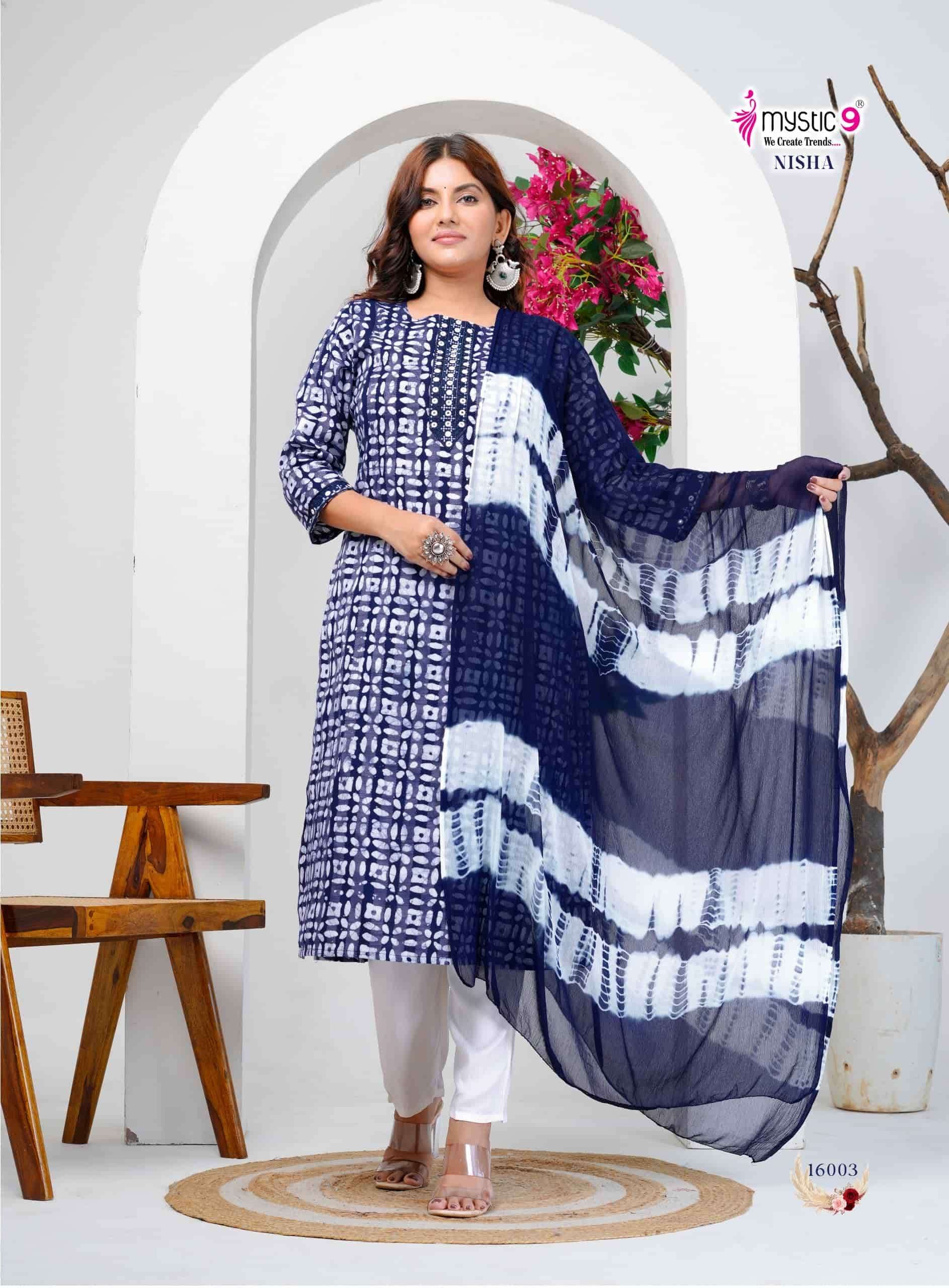 Mystic 9 Nisha Vol 16 Cotton Kurti Set
