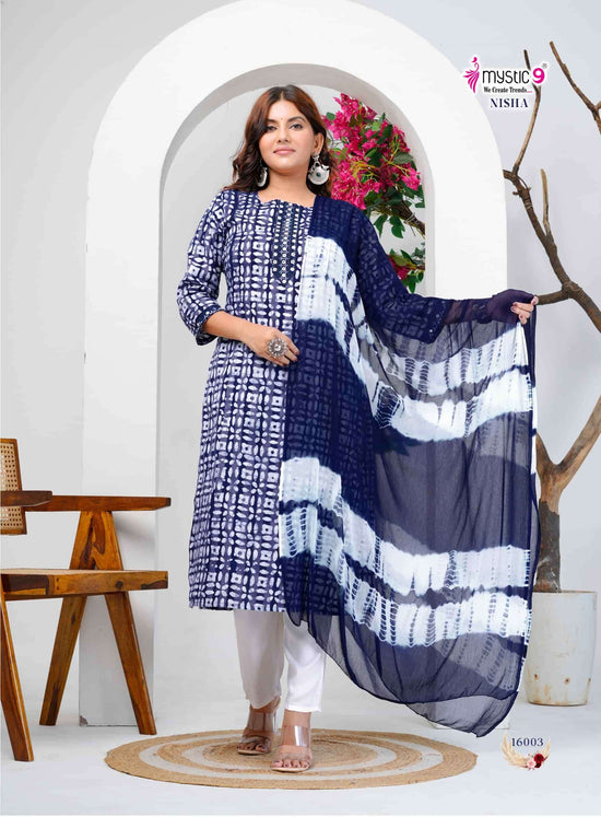 Mystic 9 Nisha Vol 16 Cotton Kurti Set