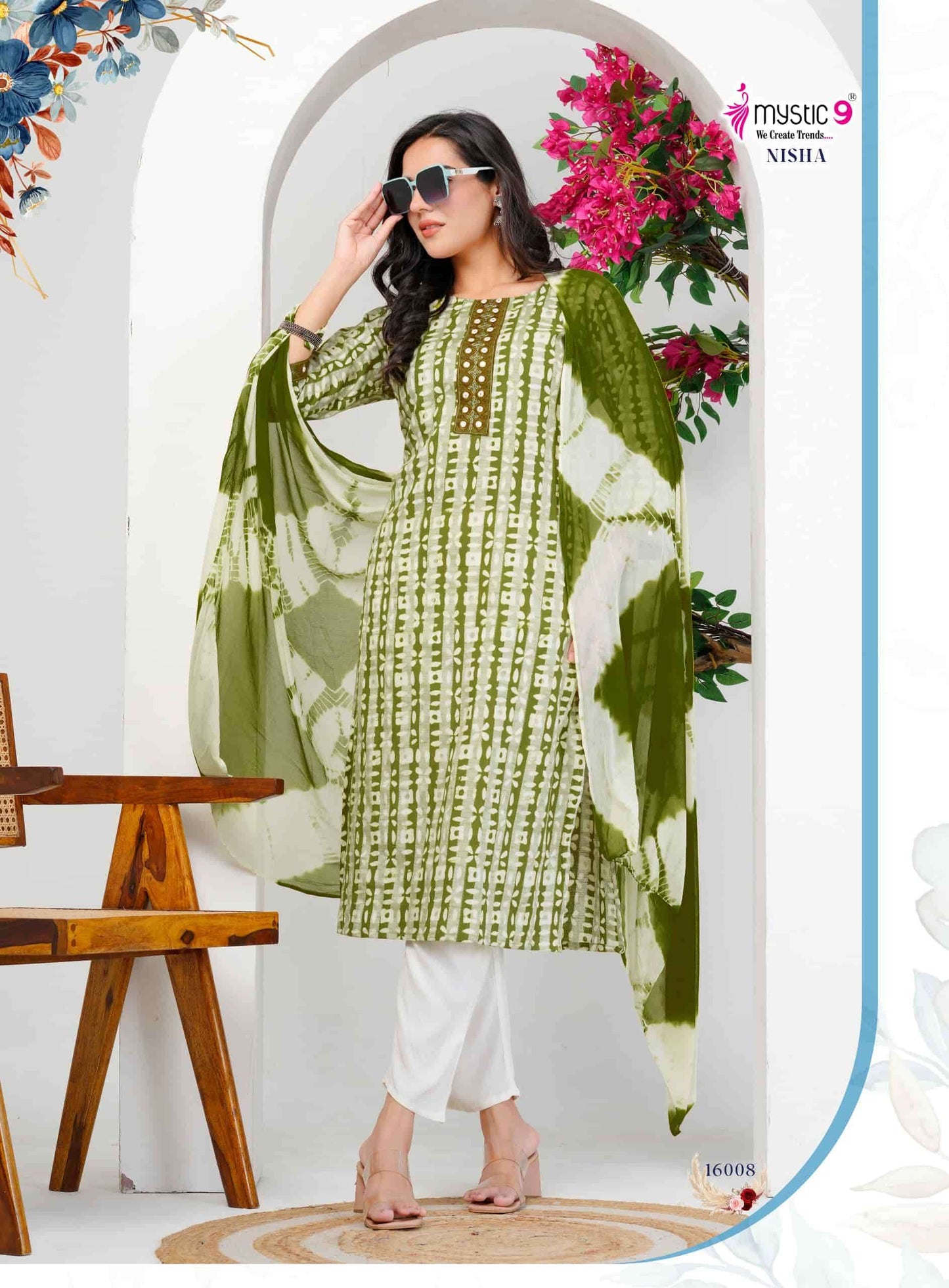 Mystic 9 Nisha Vol 16 Cotton Kurti Set - Amrah Wholesale
