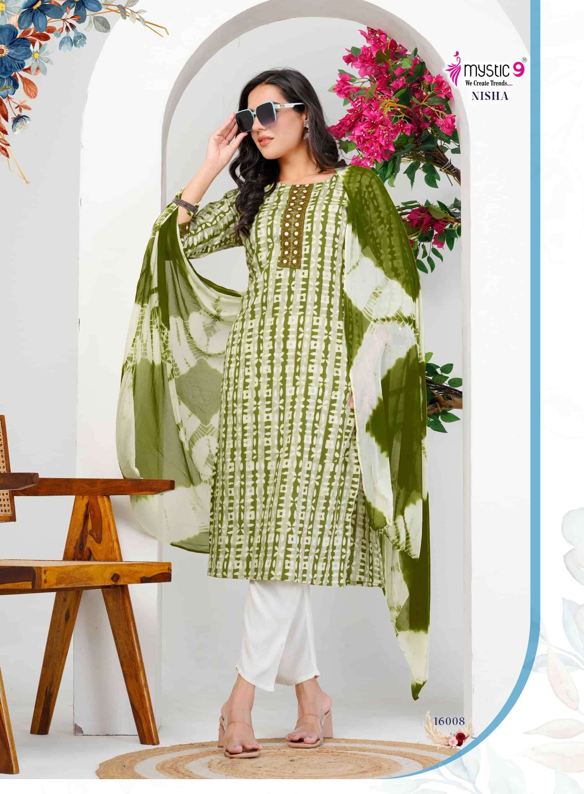 Mystic 9 Nisha Vol 16 Cotton Kurti Set - Amrah Wholesale
