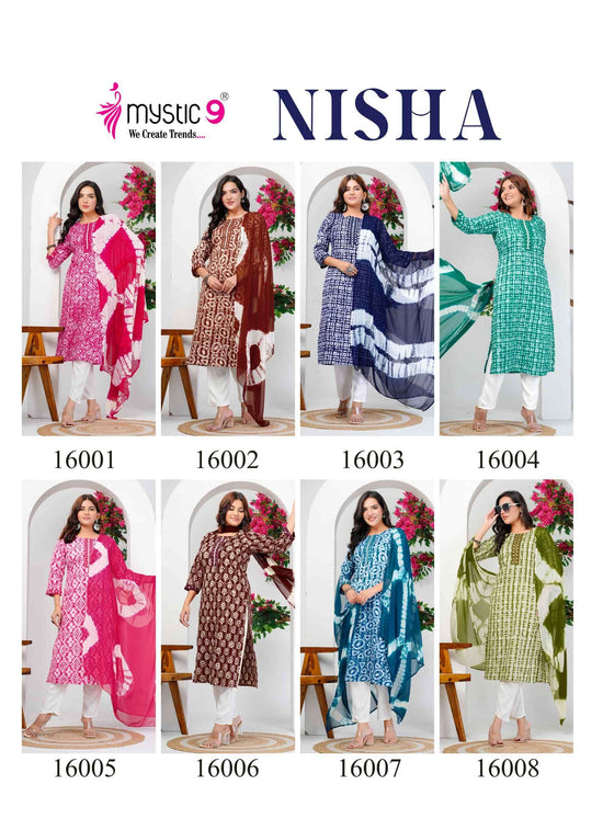 Mystic 9 Nisha Vol 16 Cotton Kurti Set