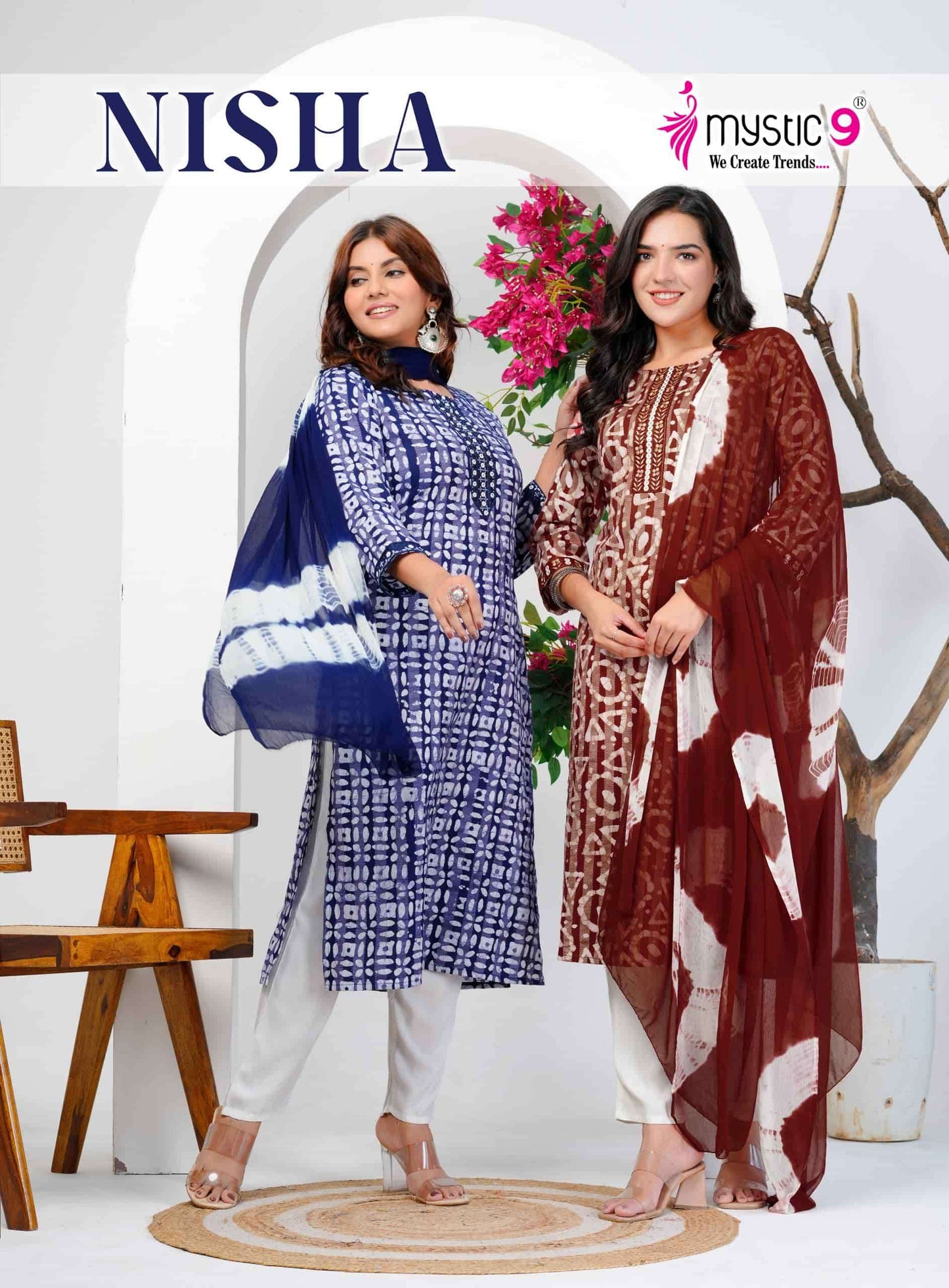 Mystic 9 Nisha Vol 16 Cotton Kurti Set - Amrah Wholesale