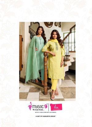Mystic 9 Noor Vol 1 Handloom Cotton Salwar Suit Set
