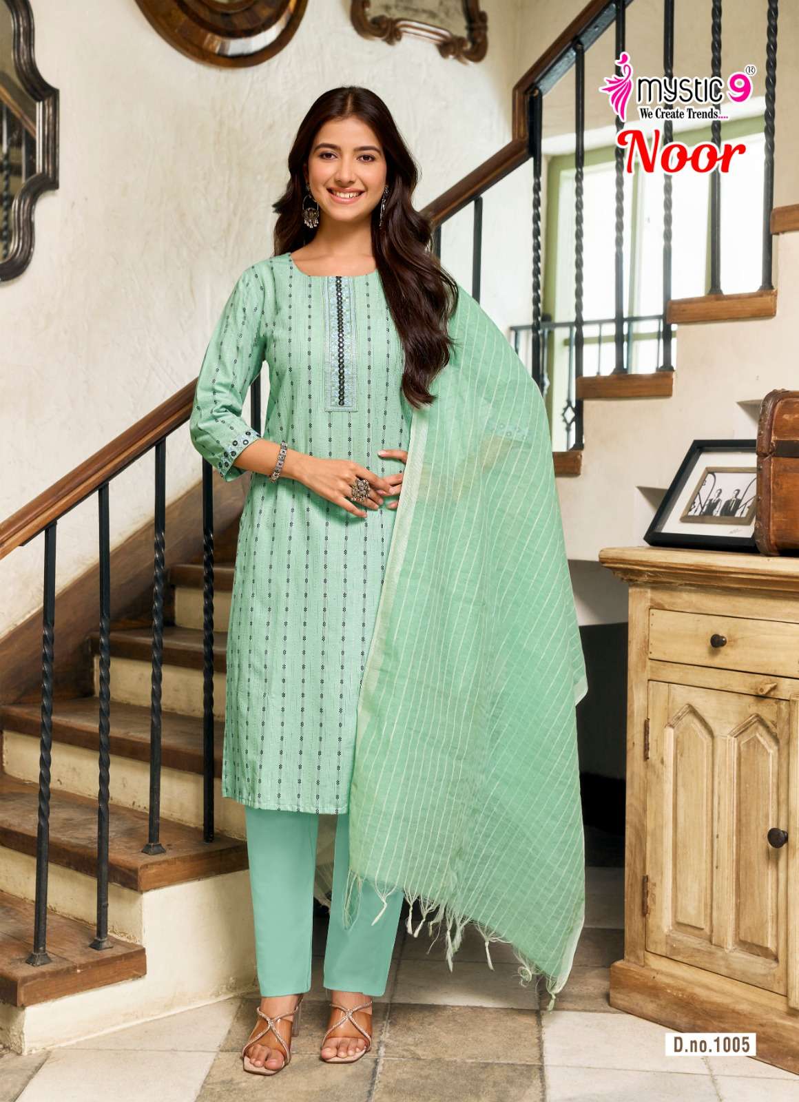 Mystic 9 Noor Vol 1 Handloom Cotton Salwar Suit Set