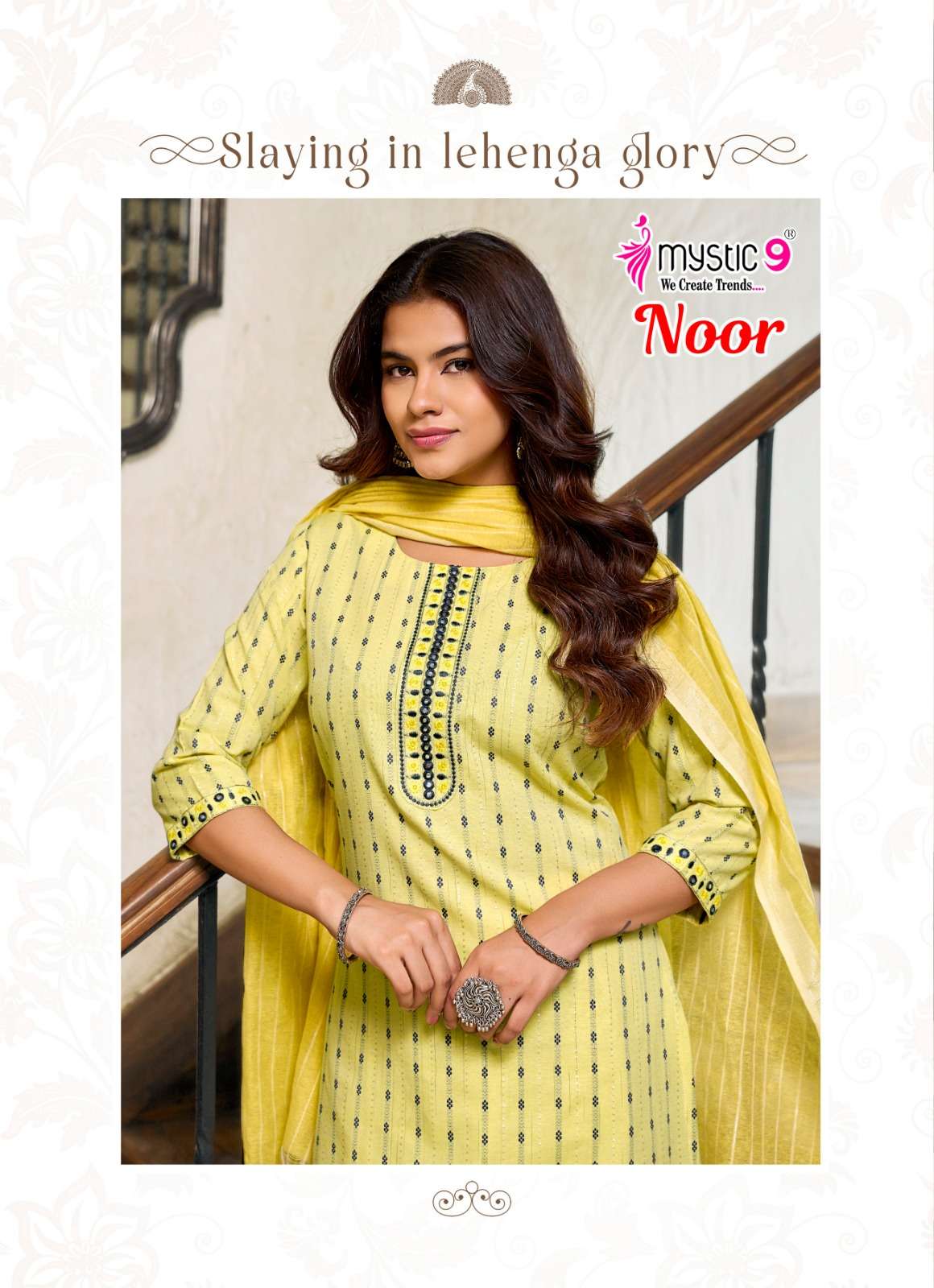Mystic 9 Noor Vol 1 Handloom Cotton Salwar Suit Set - Amrah Wholesale