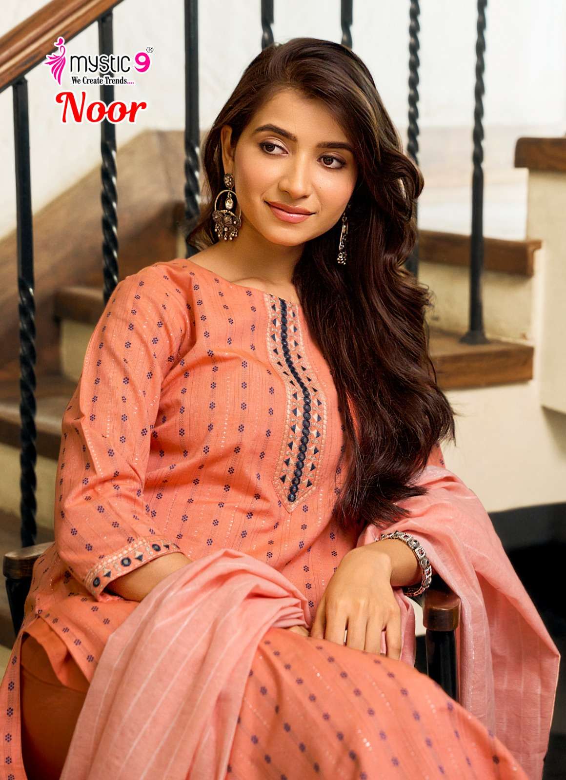 Mystic 9 Noor Vol 1 Handloom Cotton Salwar Suit Set - Amrah Wholesale