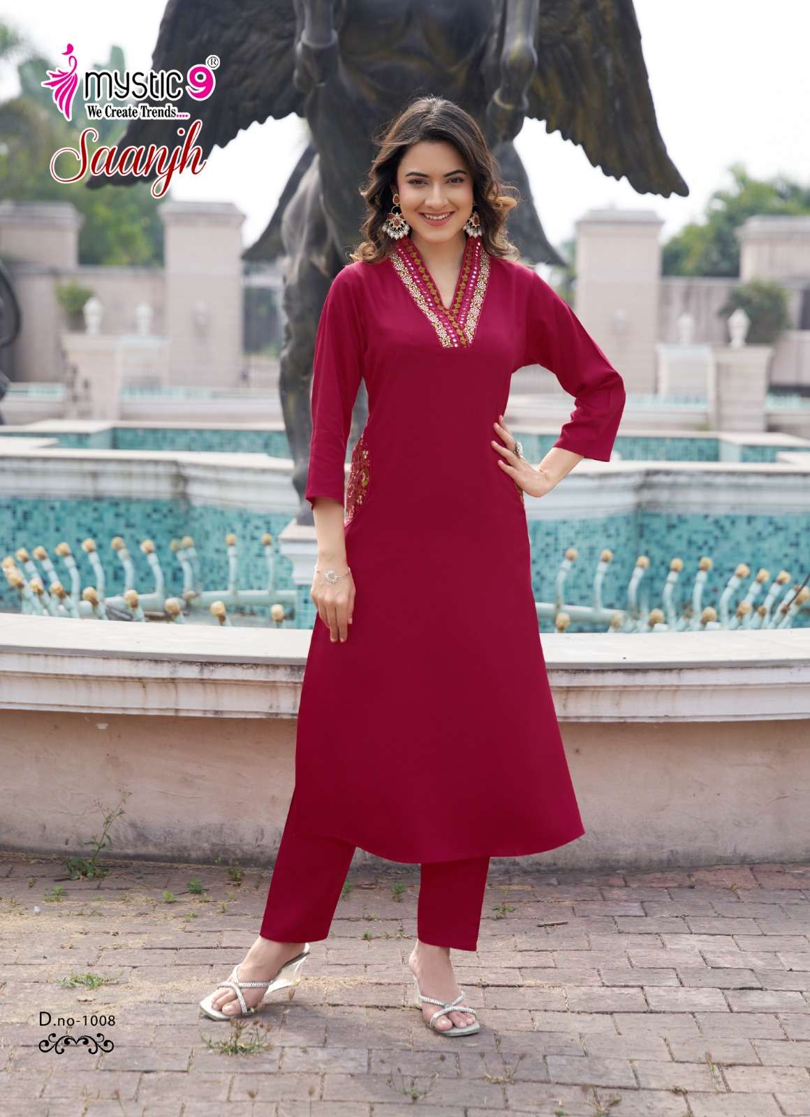 Mystic 9 Saanjh Vol 1 Gajji Silk Co Ord Set - Amrah Wholesale