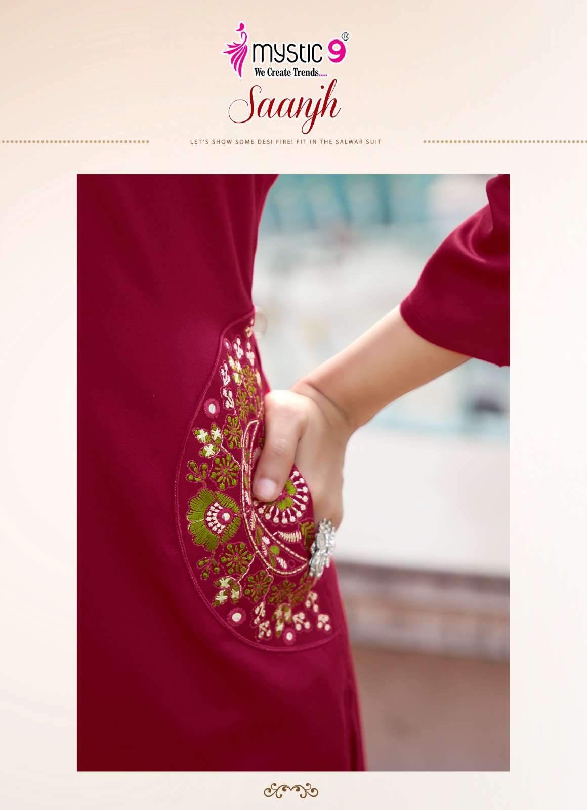 Mystic 9 Saanjh Vol 1 Gajji Silk Co Ord Set - Amrah Wholesale