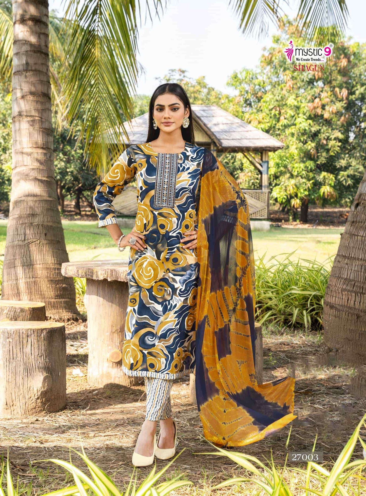 Mystic 9 Shagun Vol 27 Salwar Suit Set Wholesale Catalogue - Amrah Wholesale