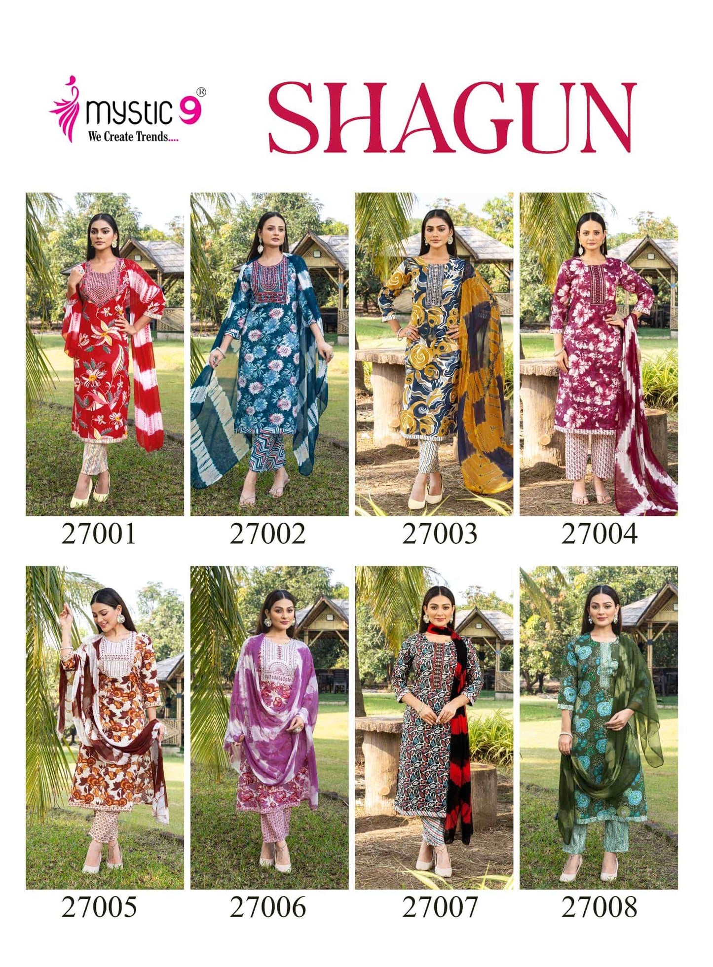 Mystic 9 Shagun Vol 27 Salwar Suit Set Wholesale Catalogue - Amrah Wholesale