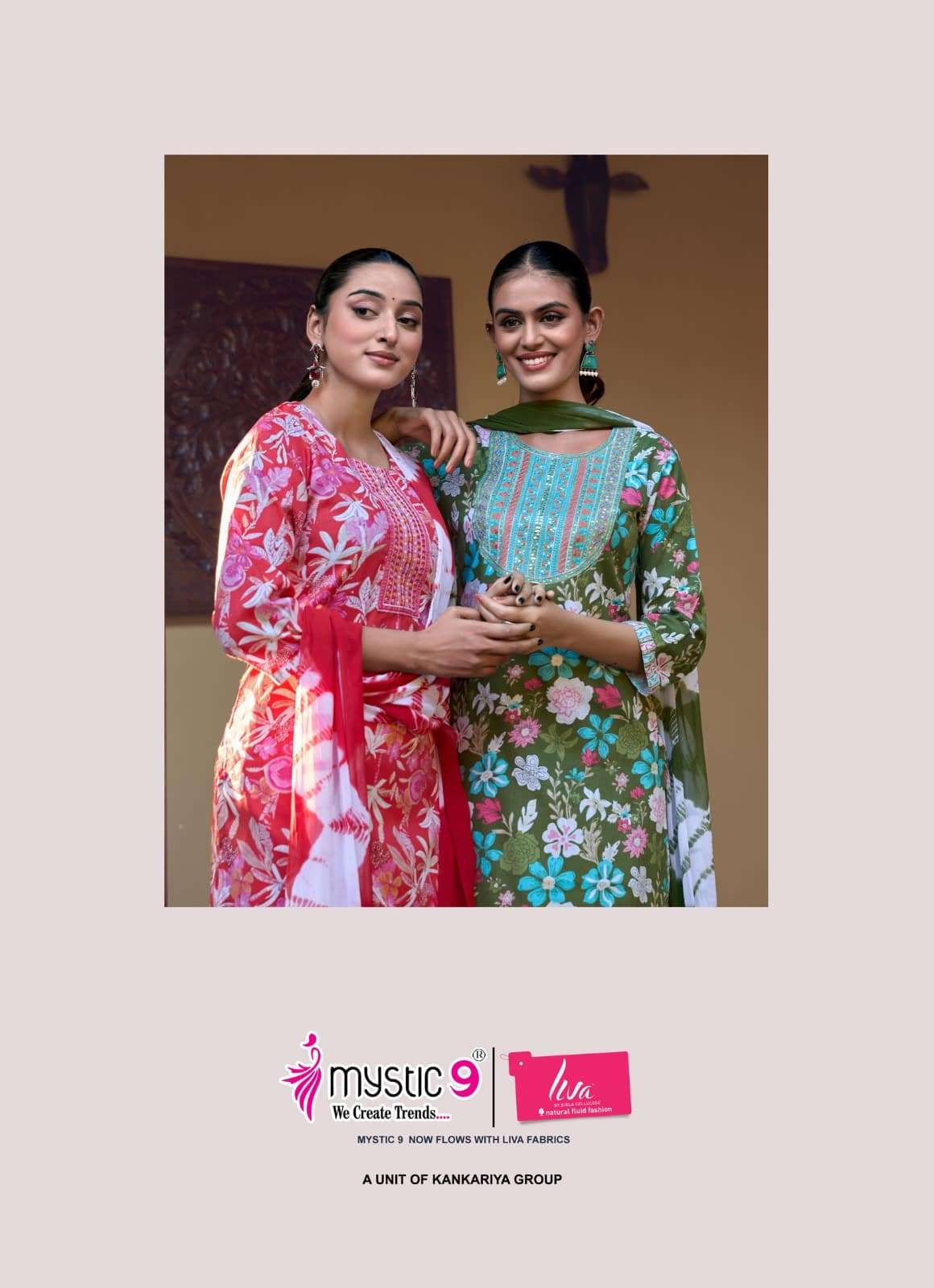 Mystic 9 Shagun Vol 29 Rayon Kurti Pant Dupatta Set