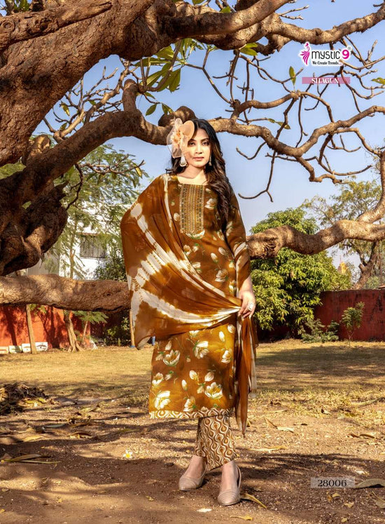 Mystic 9 Shagun Vol 29 Rayon Kurti Pant Dupatta Set