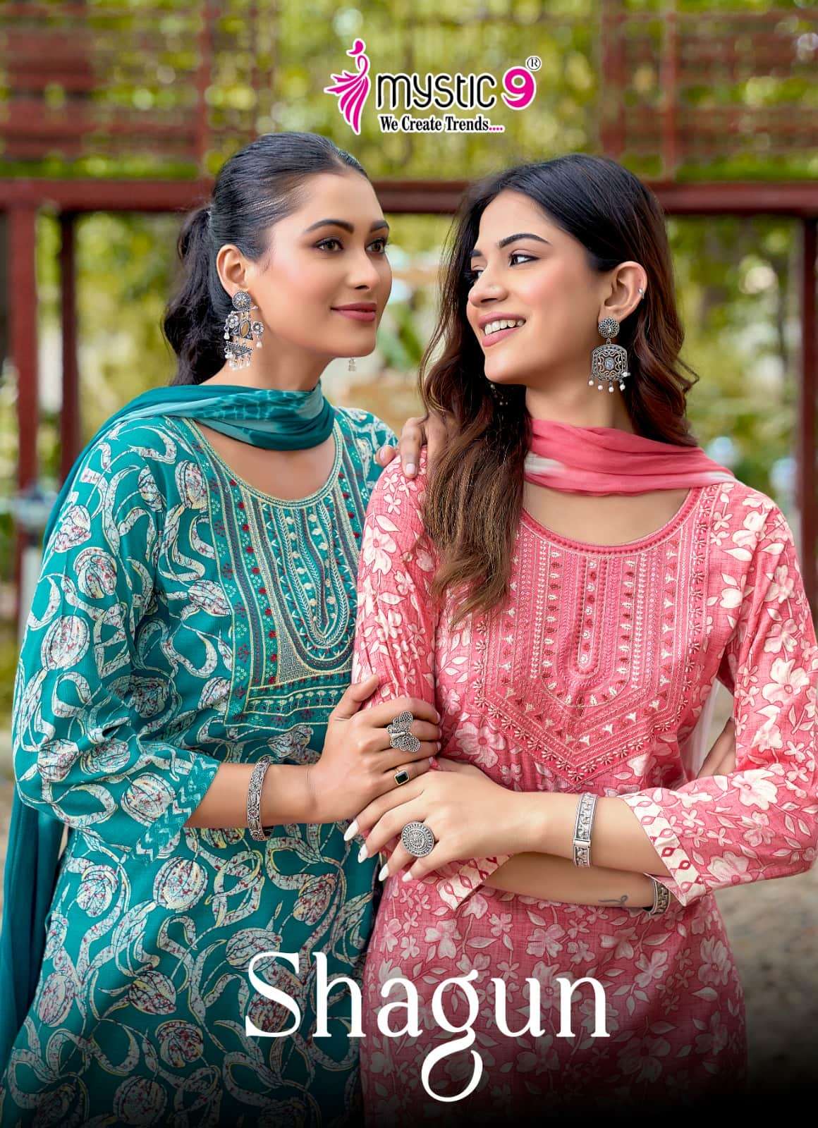 Mystic 9 Shagun Vol 30 Rayon Top Bottom Dupatta Set