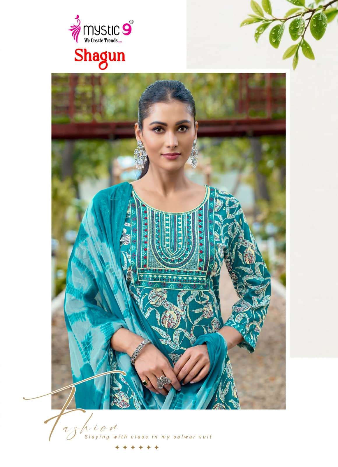 Mystic 9 Shagun Vol 30 Rayon Top Bottom Dupatta Set