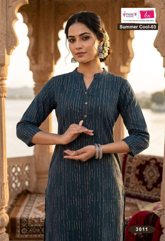 Mystic 9 Summer Cool Vol 3 Cambric Cotton Printed Kurti - Amrah Wholesale