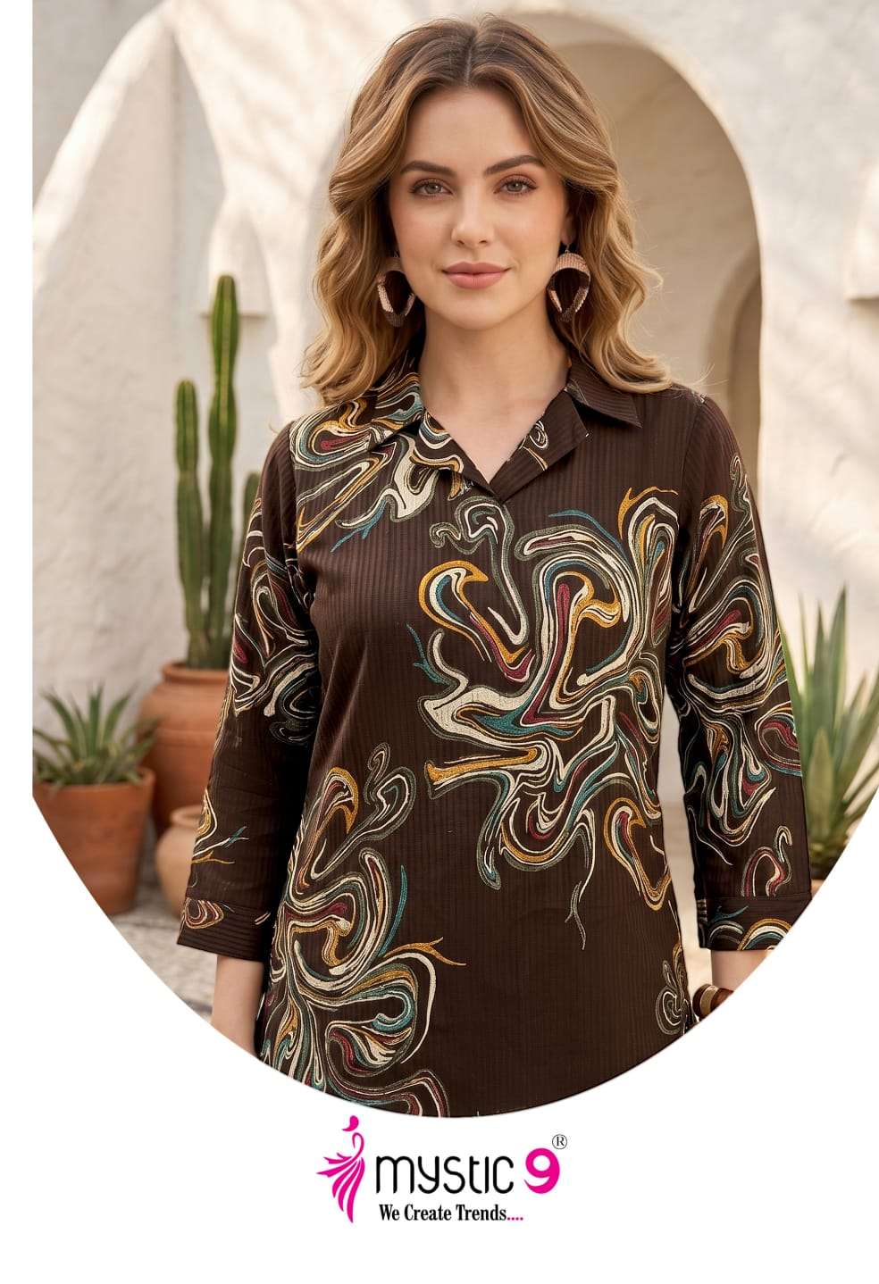 Mystic 9 Tanya Vol 1 Berlin Foil Print Co-Ord Set - Amrah Wholesale