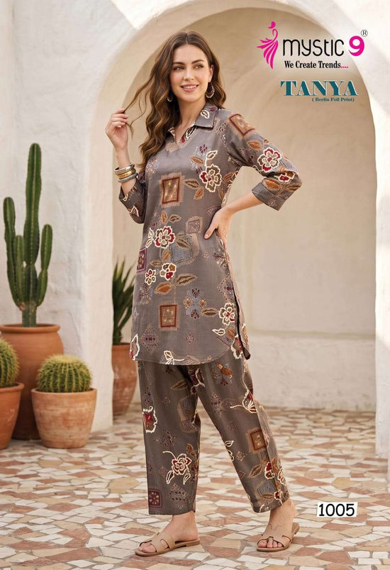 Mystic 9 Tanya Vol 1 Berlin Foil Print Co-Ord Set - Amrah Wholesale