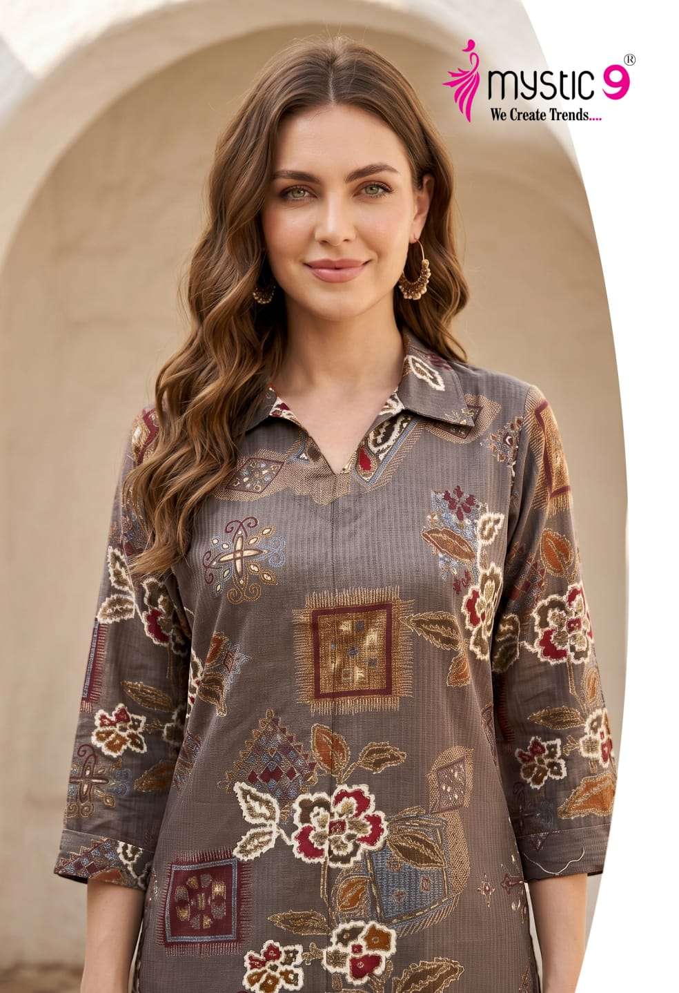 Mystic 9 Tanya Vol 1 Berlin Foil Print Co-Ord Set - Amrah Wholesale