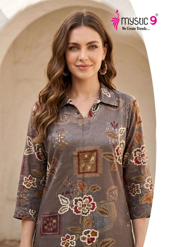 Mystic 9 Tanya Vol 1 Berlin Foil Print Co-Ord Set - Amrah Wholesale