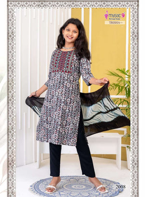 Mystic 9 Trisha Vol 2 Rayon Kids Ethnic Dress - Amrah Wholesale