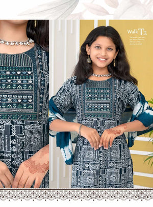 Mystic 9 Trisha Vol 2 Rayon Kids Ethnic Dress - Amrah Wholesale