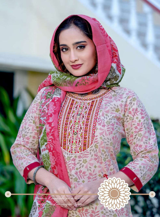 Mystic 9 Roshni Vol 1 Cotton Kurti Pant Dupatta Set - Amrah Wholesale