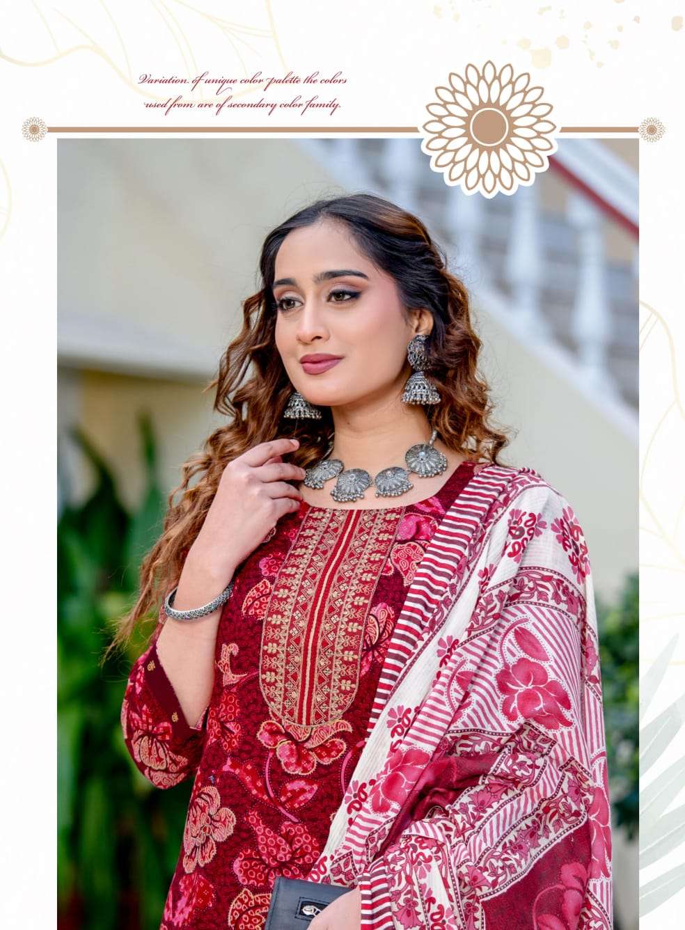 Mystic 9 Roshni Vol 1 Cotton Kurti Pant Dupatta Set - Amrah Wholesale