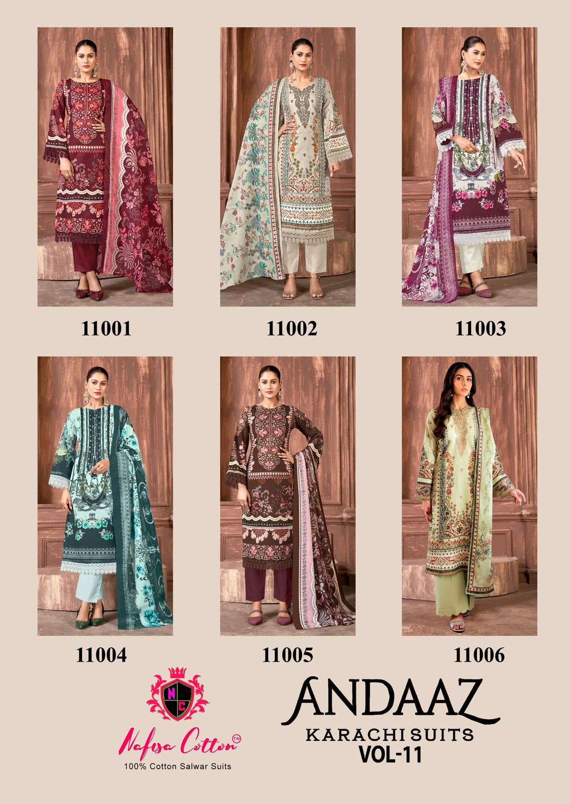 Nafisa Cotton Andaaz Karachi Vol-11