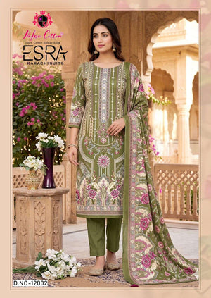 NAFISA COTTON ESRA VOL - 12 Cotton Printed Pakistani Suit - Amrah Wholesale