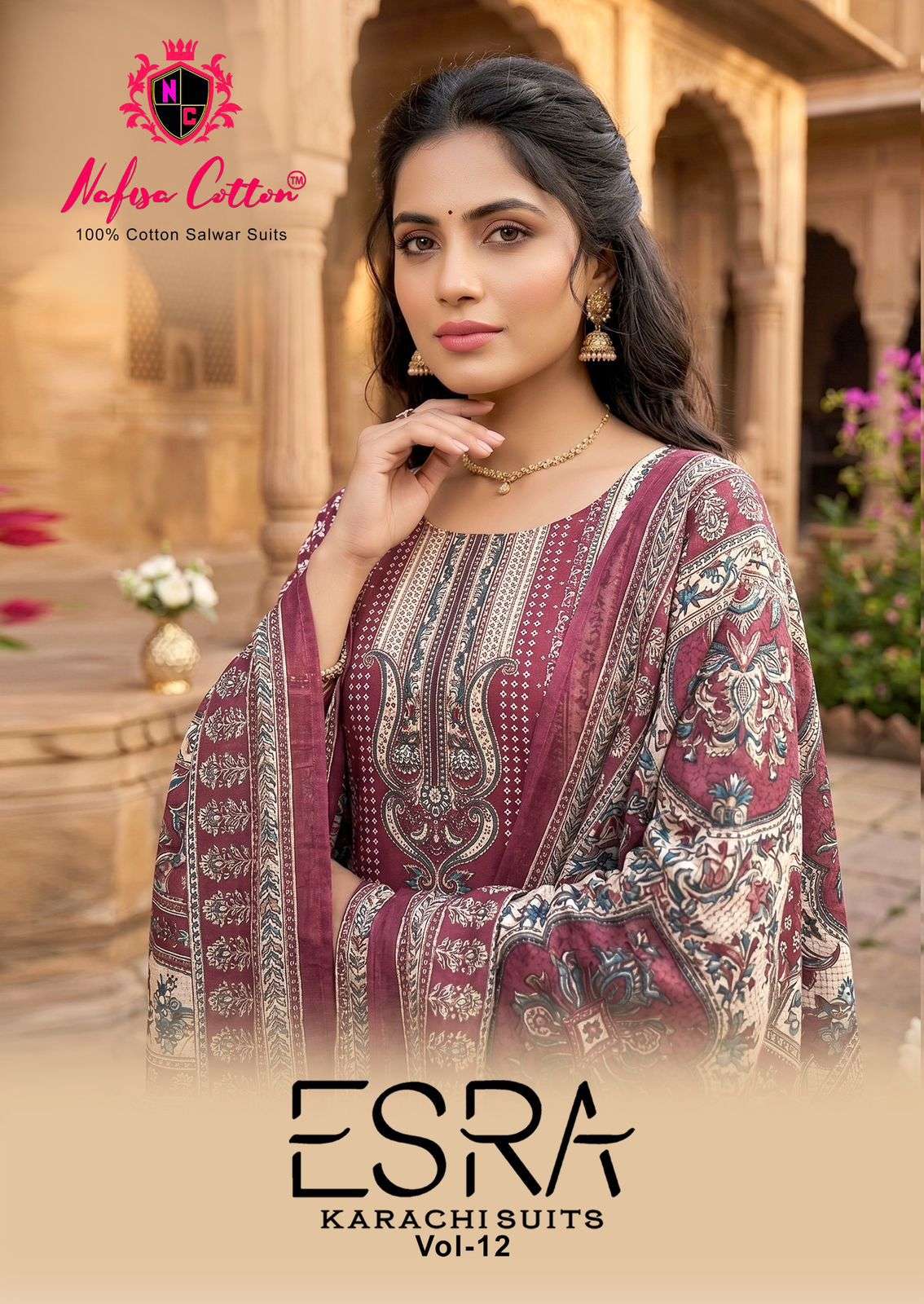 Nafisa Cotton Esra Vol 12 Soft Cotton Dress Material - Amrah Wholesale