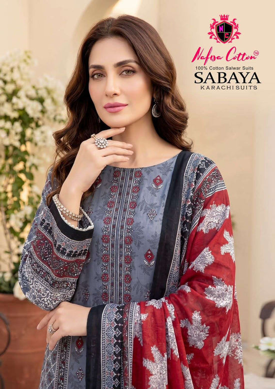 Nafisa Cotton Sabaya Pakistani Print Cotton Suit